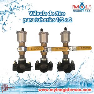 Válvula de aire para tuberías web